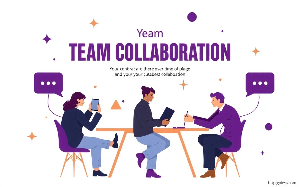 Imagine abstractă cu tematică de colaborare în echipă, inovație și creativitate digitală.